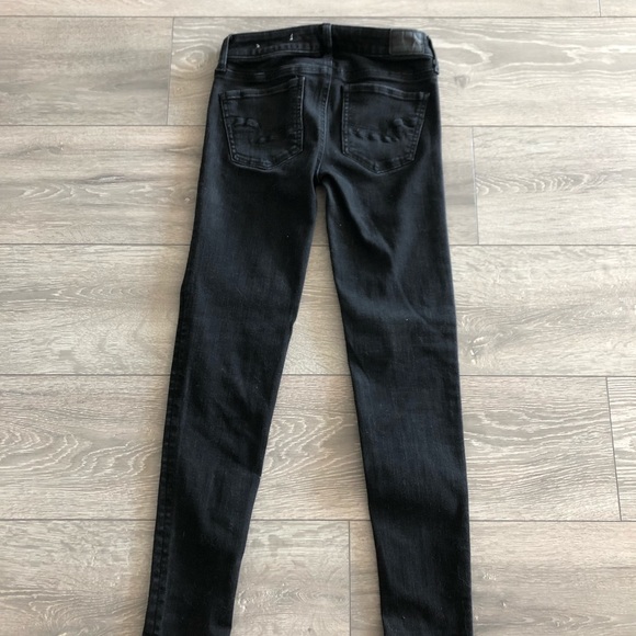 American eagle black stretchy jeans. - Picture 3 of 4